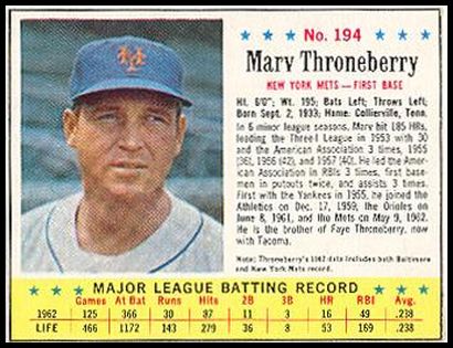 194 Marv Throneberry